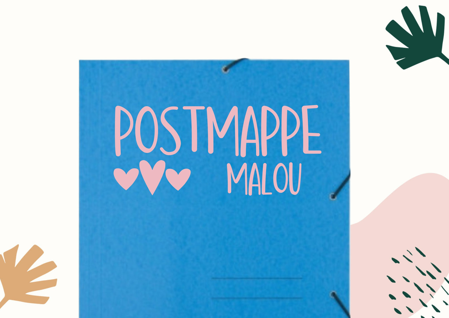 Aufkleber Postmappe Herzen